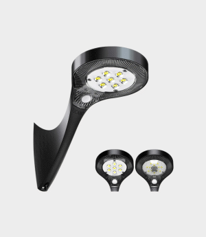 lampara solar metalica